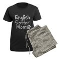 thumbnail image 5 of CafePress - English Setter MOM Women's Dark Pajamas - Women's Short Sleeve Print T-Shirt and Pants Dark Cotton Pajama Set, 5 of 7