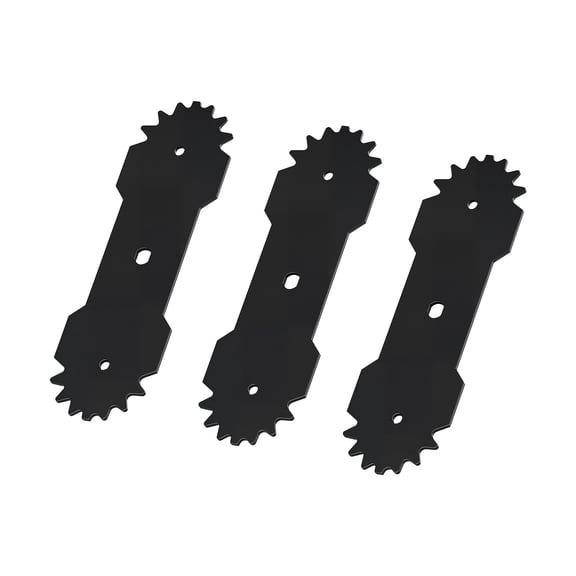 KFFKFF Electric Edger Replacement Blades, 8.8-inch Length, Set of 3,Crafted from 65Mn High-Carbon Steel with Durable Electrophoretic Coating,Multi-Serrated Sharp Edge,Compatible with ASYTM01230 Edger