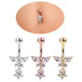 thumbnail image 2 of SharkTRUE Simple Teardrop-shaped Belly Button Buckle Human Body Non-piercing Button Buckle Button Belly, 2 of 8