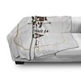 thumbnail image 3 of Saying Soft Flannel Fleece Blanket, Wedding Proposal Inspired Sentence with Hand Lettering and Diamond Shapes, Cozy Plush for Indoor and Outdoor Use, 70" x 90", Brown Beige and White, by Ambesonne, 3 of 6