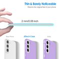thumbnail image 3 of JETech Slim Fit Case for Samsung Galaxy S22 5G 6.1-Inch, Thin Phone Cover with Shock-Absorption and Carbon Fiber Design (Light Purple), 3 of 7