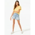 thumbnail image 3 of Free Assembly Women’s Rolled Cuff Jean Shorts, 4” Inseam, Sizes 0-22, 3 of 8