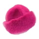 thumbnail image 1 of Gorro de piel sintética para invierno, calentador de orejas, gorro de esquí, gorro cosaco a prueba de viento Rosa roja, 1 of 9
