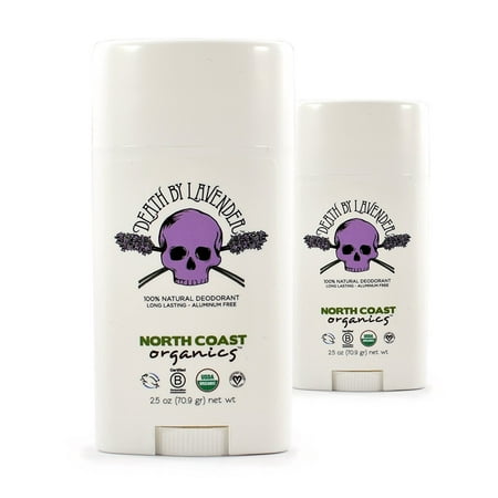 - More buying choices for North Coast Organics All Natural Deodorant: Death by Lavender 2.5oz - Aluminum, Paraben, Sulfate, Cruelty, and GMO FREE - 2 Pack