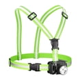 thumbnail image 4 of Quzzie Lampe de Course de Nuit Rechargeable à Inclinaison Réglable Lampe de Poitrine Gilet de Sécurité Réfléchissant Extérieur Léger Imperméable Multifonctionnel Construction PP Adapté pour Course Randonnée Double Sangle, 4 of 8