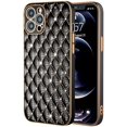 thumbnail image 1 of FYBTO Compatible with iPhone 12 Pro Max Glitter Luxurly Plating Case, Unique Full Camera Lens Protection, Shockproof Edge Bumper Slim Soft TPU Phone Case [6.7 inch] -White, 1 of 5