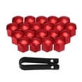 thumbnail image 1 of Cubiertas de pernos cromados Zulema 10 pares Rojo, 1 of 8