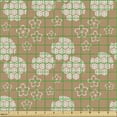 thumbnail image 2 of Vintage Upholstery Fabric by the Yard, Floral Pattern Japanese Motifs Sakura Image Print, Decorative Fabric for DIY and Home Accents, Pale Caramel and White by Ambesonne, 2 of 5