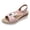 Light Pink, variant on Women's Wedge Sandals Rope Woven Sole Non Slip Elastic Band Heels Comfortable Open Toe Platform Casual Travel Dress Shoes Black Size 7