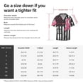 thumbnail image 4 of KLL Ribbon Breast Cancer Awareness Print Men's Shirt Short Sleeve Button Down Summer Cuba Beach Shirts- XX-Large, 4 of 5