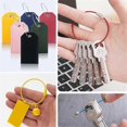 thumbnail image 2 of 100PCS Keychain, 5.9 Inches Stainless Steel Wire Ring Loop Rings for Hanging Luggage Tag, Keys Keep, 2 of 5