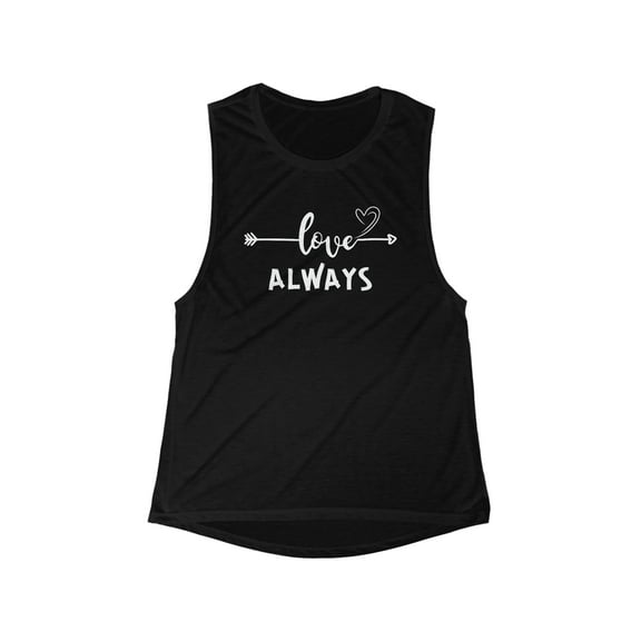Love Always Women's Flowy Scoop Muscle Tank