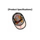thumbnail image 2 of Sidaley Sombrero de béisbol para ciclismo para hombre y mujer, gorra de cuero transpirable para viajar, casco de moto, accesorios para la cabeza, regalo Gafas de moto Azul negro Sidaley VI016797-01, 2 of 5