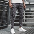 thumbnail image 2 of BJUTIR Men Casual Pants Mens Casual Fitness Patchwork Bodybuilding Pocket Skin Full Length Sports Pants, 2 of 5