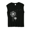 thumbnail image 4 of T-Shirts for Women Trendy, Dandelion Muscle Tank Top Women Meditation Yoga Shirts Summer Vacation Graphic Tank Top Sleeveless Tees Vest, 4 of 4