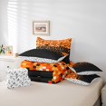 thumbnail image 6 of Manfei Abstract Pixel Grid 7-Piece Twin Bedding Sets,Minimalism Geometric Checkered Bedding Comforter Set,Black Orange Sheet Sets For Girls Boys,Super Cozy Room Decor Reversible, 6 of 8
