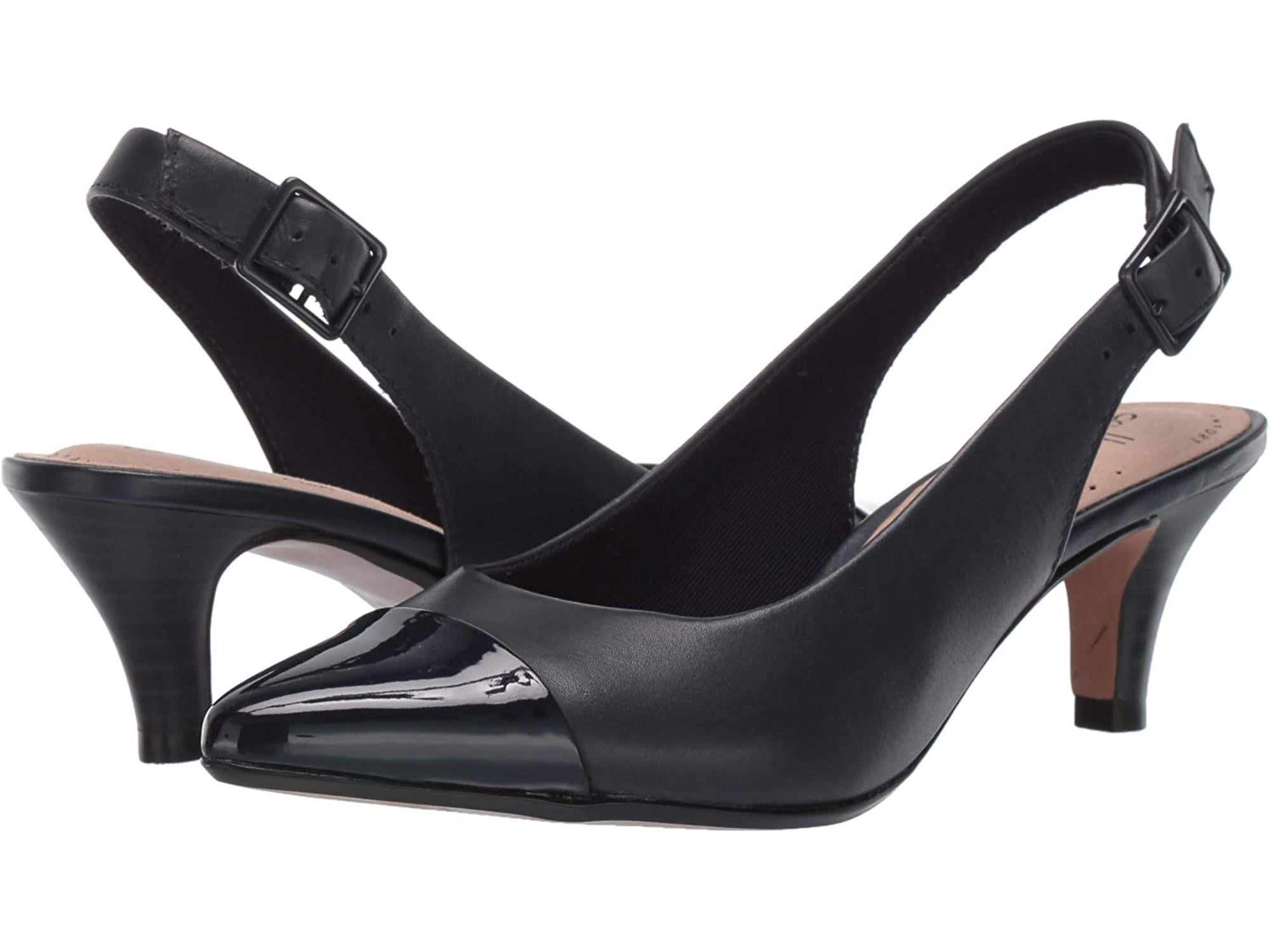 clarks black slingback shoes