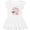 AA-White, variant on Christmas Let It Snow Cute Snow Man with Snowflakes Girls Toddler Dress