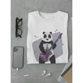 thumbnail image 3 of Cool Grunge Rocker Panda T-Shirt Men -Image by Shutterstock, Male Small, 3 of 4