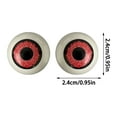thumbnail image 2 of Halloween Eyes Semi-circular Bowl-shaped Hollow Eyes Bleeding Eyeballs Spoof Horror Eyeball Toys Halloween Gifts 10Pcs Dark Green, 2 of 5