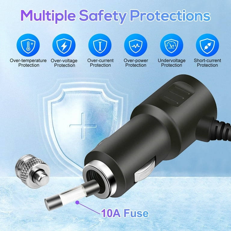 Versatile 4-Socket Car Cigarette Lighter Splitter Fast Charge 3 Devices  Safely with Quick Charge Technology