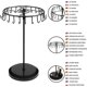 thumbnail image 4 of Soporte giratorio para joyas de metal negro (23 ganchos) - Alto 34,8 x Ancho 20,5 cm - Torre expositora de joyas - Soporte para collares, pulseras, anillos y pendientes, 4 of 5