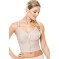 thumbnail image 2 of Elila NUDE Jacquard Wireless Soft-cup Front Hook Longline Bra, US 48B, UK 48B, 2 of 3