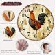 thumbnail image 5 of Reloj de Pared Cocina 12 Pulgadas, Gallo RúStico, Silencioso, Sin Tictac, Cuarzo, Funciona con Pilas, Redondo, 5 of 5
