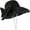 Black B, variant on Wide Brim Sun UV Protection Acrylic Fibres Woven Sunhat Ribbon Bow Chin Strap Sun Hat