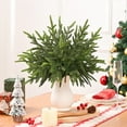 thumbnail image 4 of Yastouay 12pcs Christmas Norfolk Pine Stem,Artificial Chriatmas Pine Picks for Christmas Decor, 4 of 8