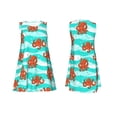 thumbnail image 7 of Honeii Octopuses Print Women's Sleeveless Dress, Loose Fit Casual Dress for Women, Summer Fashion Dress, 7 of 7