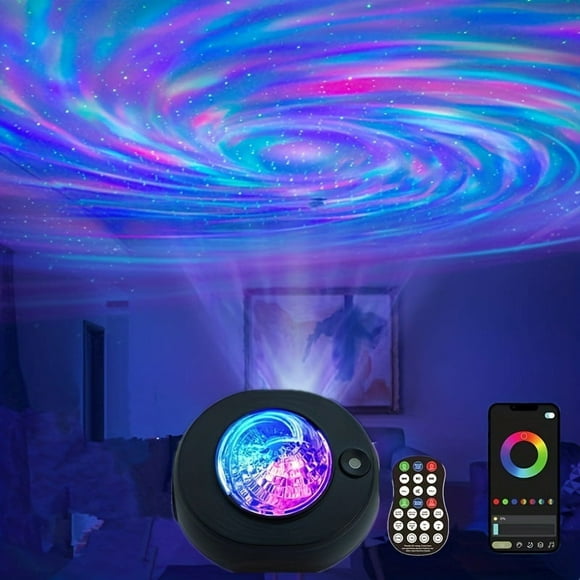Projection lamp starry sky projector APP adjustment USB plug-in remote control bluetooth music aurora borealis swirl star full ambient light