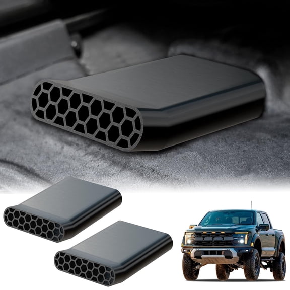 Rear Floor Under The Seat Vent AC Ventilation Deflector Compatible 2015-2024 For Ford F150 Lightning & Raptor Rear Floor AC Vents - 2PCS