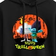 thumbnail image 3 of Trolls Movie - Halloween - Happy Trolloween - Branch & Cloud Guy - Juniors Cropped Pullover Hoodie, 3 of 5