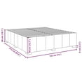 thumbnail image 4 of vidaXL Box Spring Bed with Mattress Dark Grey California King Fabric, 4 of 5