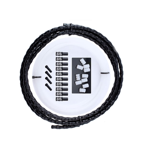 Sonducket Cable de cambio de bicicleta, línea de freno, línea de cables de cambio, Kit de reemplazo de carcasa Universal, 1 Juego de artículos Ciclismo 2.5 m/negro Sonducket OD020033-04