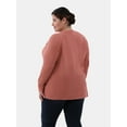 thumbnail image 3 of Terra & Sky Women’s Plus Thermal Tunic Top, Sizes 0X-4X, 3 of 5