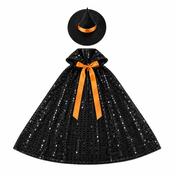 Fall Porch Goose Witch Outfits,23 Inch Tulle Shiny Mesh Cape Goose Statue Clothes with Witch Hat Decor for Yard Garden Front Porch Decor
