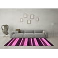 thumbnail image 3 of Ahgly Company Indoor Square Abstract Pink Modern Area Rugs, 3' Square, 3 of 4