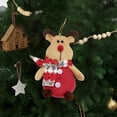 thumbnail image 5 of chaungfeng Plush Dolls Christmas Ornaments, 2.7x5.9 Inch Santa Claus Elk Deer Snowman Pendant, for Xmas Tree Holiday Party Decoration Backpack Keychain Christmas Gifts, 5 of 6