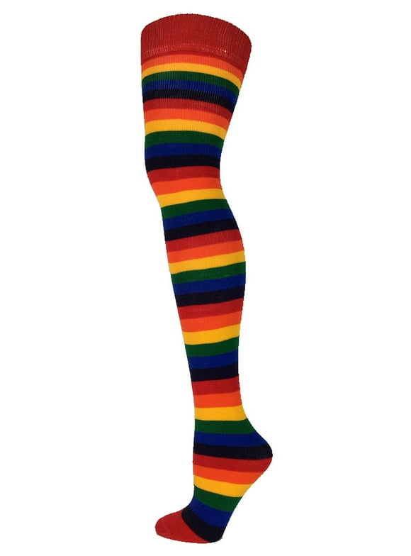 Thigh High Rainbow Socks