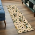 thumbnail image 3 of Kitchen Runner 2 x 6 Ft, Cartoon Tractor Non-Slip Residential Carpet, Cute Digger Shovel Truck Car Khaki Indoor Crawling Mats Runner Rugs for Living Room/Dining Room/Bedroom, 3 of 8