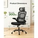 thumbnail image 2 of Silla de oficina Marsail ergonómica con respaldo alto de malla con soporte lumbar, 2 of 8