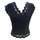 thumbnail image 3 of ICHUANYI Clearance Women's Sexy Slim Solid Lace V-Neck Sleeveless Top(Black, M) ICHUANYI WER2023081016706, 3 of 3