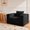 Black, variant on TopComfy Kids Cloud Sofa Single Seater Boneless Couch with High Backrest & Wider Armrests, Memory Foam Faux Fur Pillowed Chair for Bedroom, Dorm, Playroom & Office, Beige