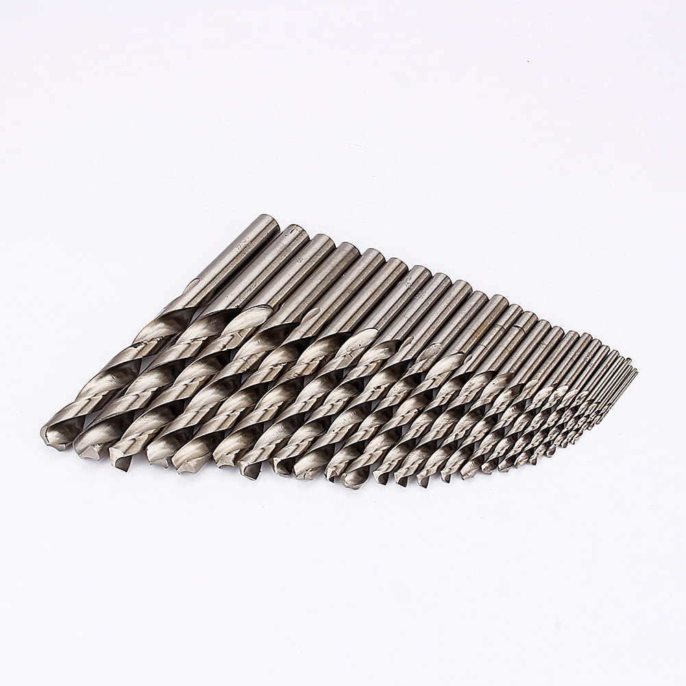 EBTOOLS 25Pc Set 1mm-13mm Twist HSS High Speed Cobalt Steel Metric Drill Bit Tool Kit,Metal Twist Drill Bit