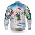 thumbnail image 2 of Hello Winter Poodle Frosty Morning Walk Welcome Snowy Christmas All Over Print 3D Baseball Jacket Poodles Dog Lover Gifts Idea Bomber Jacket Softball - 02018, 2 of 6