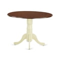 thumbnail image 2 of East West Furniture Dublin Wood Dining Table in Mahogany/Cream, 2 of 3