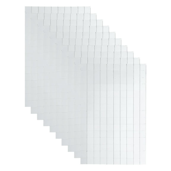 Uxcell 1500 PCS Glass Mirrors Disco Ball Tiles Self-Adhesive Silver Mirror Mosaic Tiles 10 x 10mm, 10 Sheet