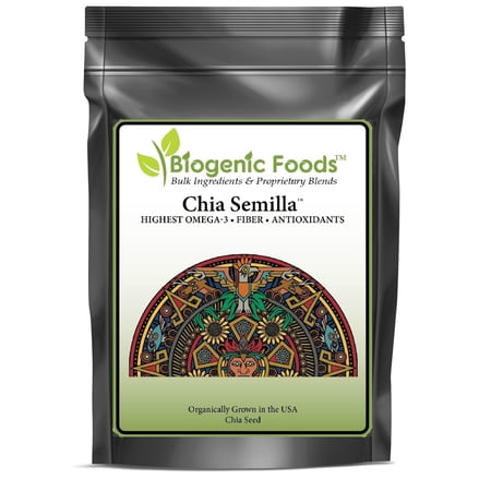 Chia Semilla - Organic Whole Chia Seed - US Grown - Highest Omega 3 Super Food